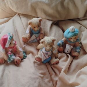 Jack by BB Dakota Teddy Bear Set - Cream and Blue